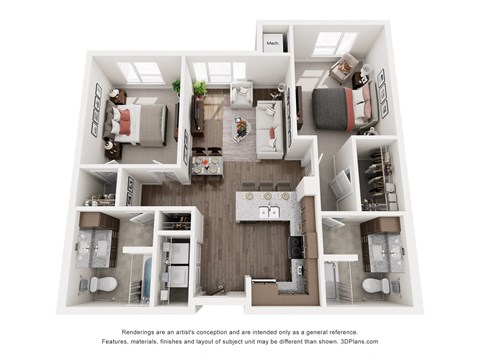 B1 Floor Plan at Sonder House, Brooklyn Center, Minnesota